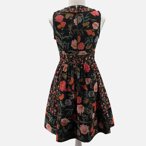 Kate Spade Perfect Blossom Floral Sleeveless Fit & Flare Pocket Dress - Size 0 - Picture 4 of 8